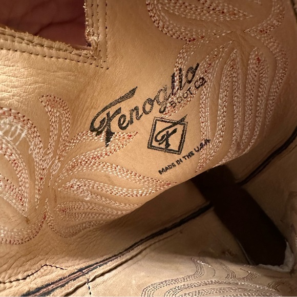 FENOGLIO BOOT CO. Rust Roughout Boots in brown size 10.5 - Picture 8 of 10